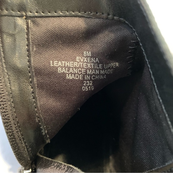 Evolve By Easy Spirit Black Genuine Leather Ankle Boots - Picture 6 of 11